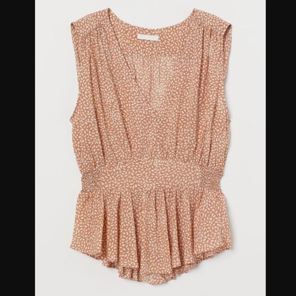 H&M Tops - H&M V-neck Lyocell-blend Sleeveless Top